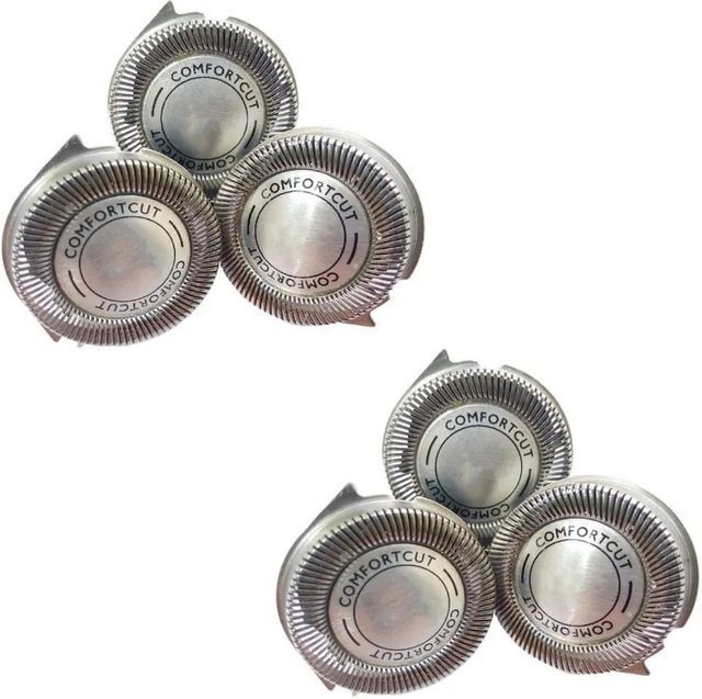 Philips Ersatzklingen für Rasierer Serie 1000 2000, 4 Stück, Grau/Silber - Bild 1