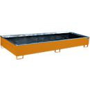 Bauer Regalwanne RW 3300-3 PE mit PE-Einsatz aus Stahl, Gelborange, B/T/H: 326,2 x 131,2 x 38,3 cm - Bild 2