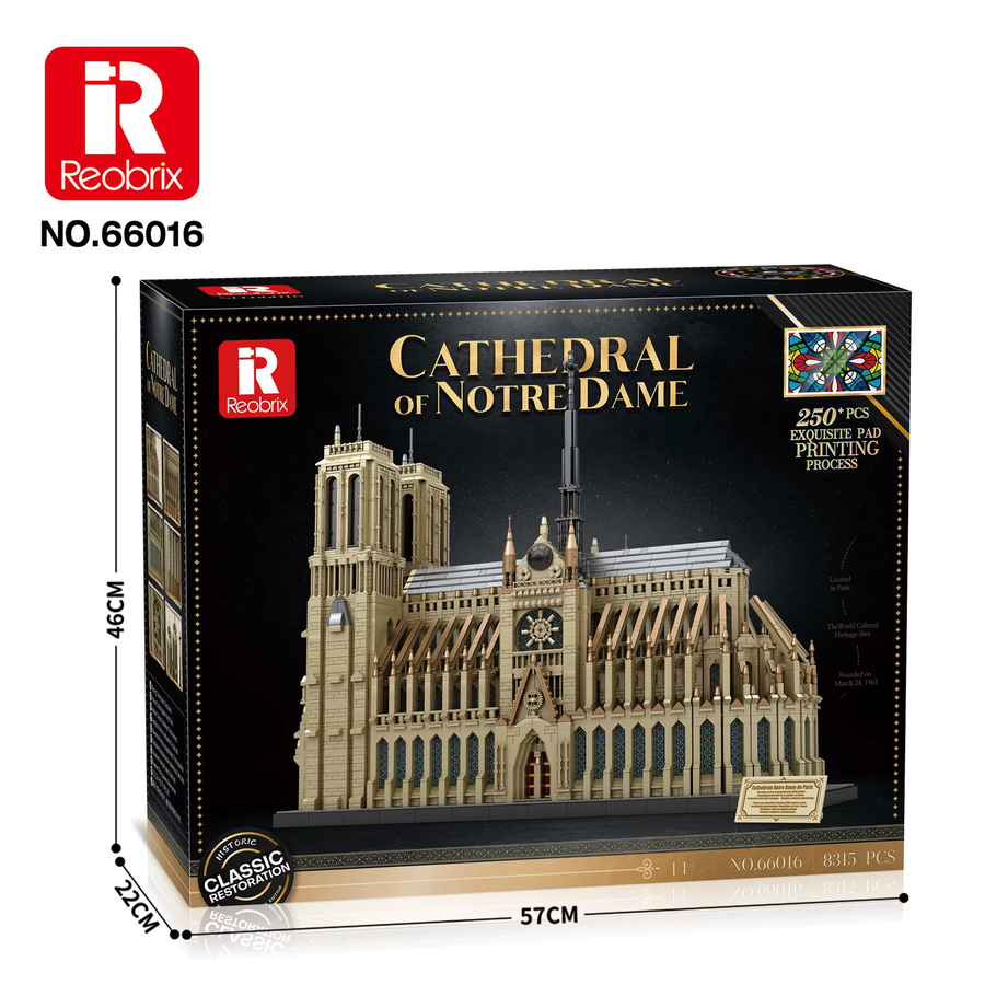 Klemmbausteine Notre-Dame de Paris, Modellbausatz, 8.868 Teile - Bild 5