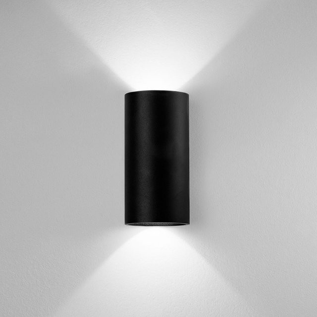 DLS Lighting Tubo LED-Wandleuchte in Schwarz, Up-Down-Beleuchtung, warmweißes Licht (3000K) - Bild 1