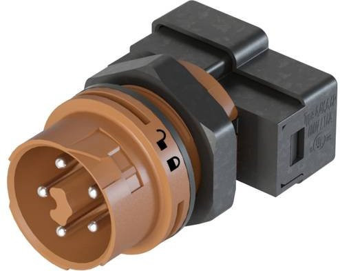Wieland Electric 46.052.M0L0.4 Geräteanschluss in Braun - Bild 1