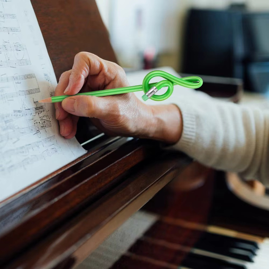 TWBEB Musik-Bleistifte mit bunten Musiknoten, HB Graphit, Mehrfarbig - Bild 4