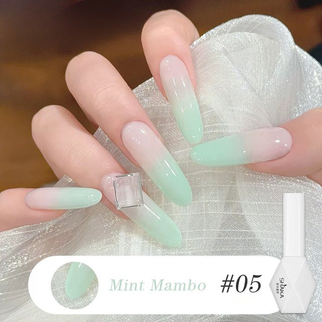 MISS SHAKA Gel-Nagellack Mint Mambo, 12 ml, Milchig-Blaugrün, Glänzend - Bild 1