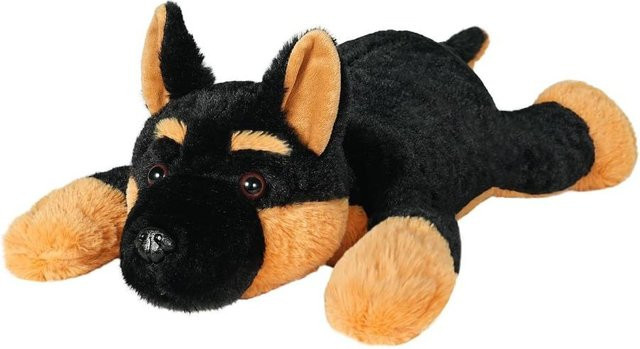 Wucifang Bags Deutscher Schäferhund Plüsch Kuschelkissen, beschwertes Kuscheltier, ab 3 Jahre - Bild 1