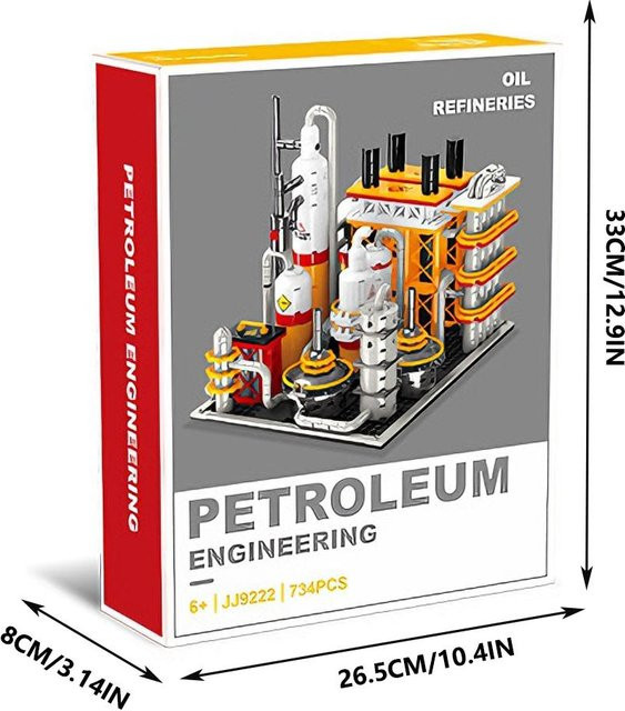 Chemiewerk Labor Erdgaslagerzentrum Transport Erdölverladestation Ziegel Modellbausteine, ab 14 Jahren - Bild 1