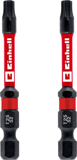 Einhell Impact Bit-Set T25 mit Doppel-Torsion, 2-teilig, rot - Bild 1