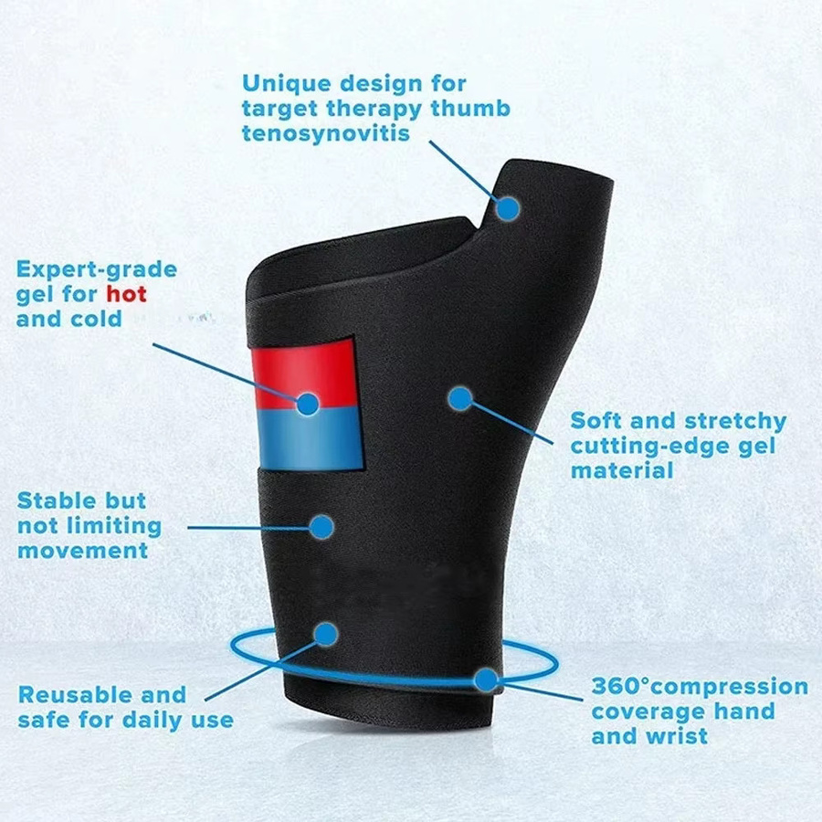 Solid Gel Ice Pack Kompressionshülse für Hände, Unisex - Bild 3