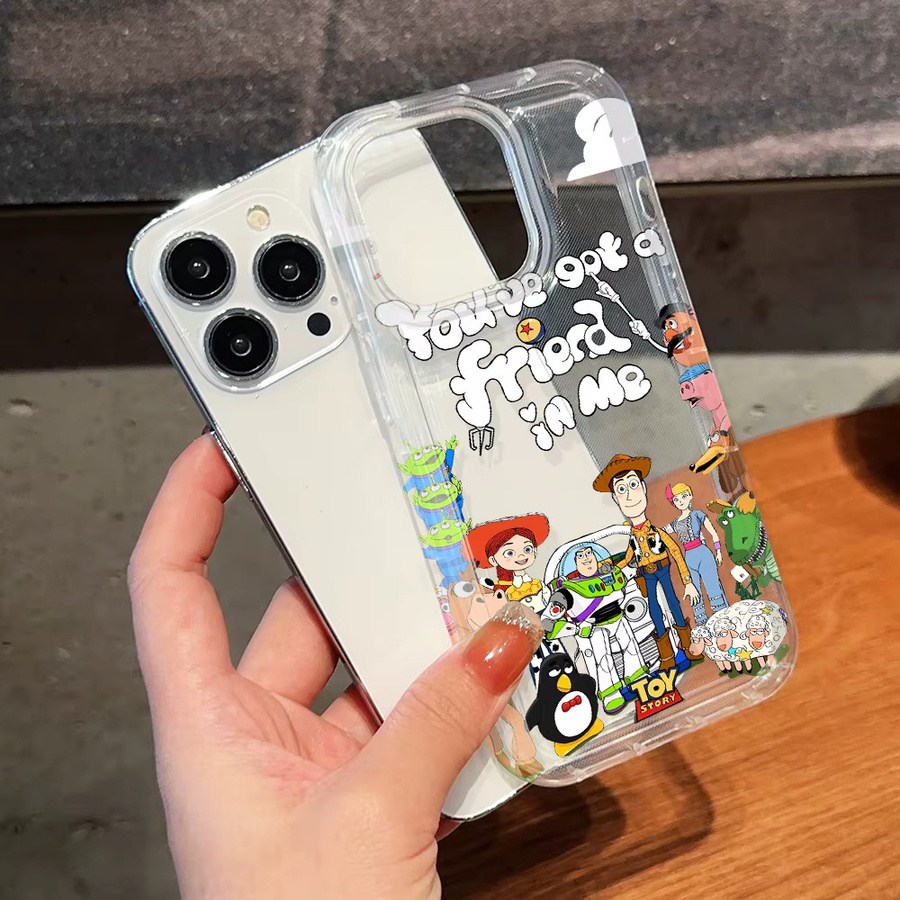 Disney Toy Story Handyhülle für iPhone 17 Air 16 16e 15 14 Plus 13 12 11 Pro Max X Xs XR 8 Transparente Sturzsichere Schutzhülle - Bild 5