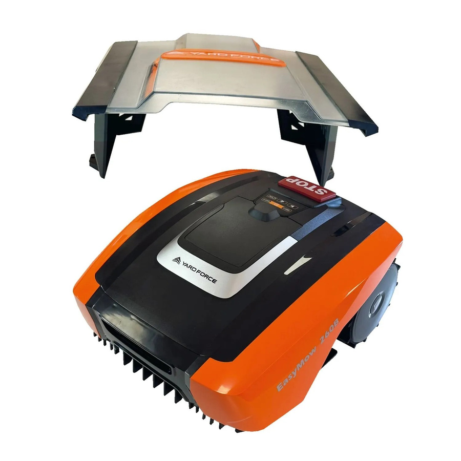 YARD FORCE Easymow 260B Plus Mähroboter-Garage in Schwarz-Orange mit Akku - Bild 2