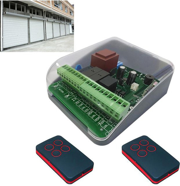 4-Kanal Garagentor Funkempfänger mit Sender für AC 220-250V und 433MHz Lerncode - Bild 1