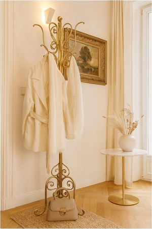Kleiderständer Robert von möbel direkt online in Gold im Vintage-Design aus Eisen