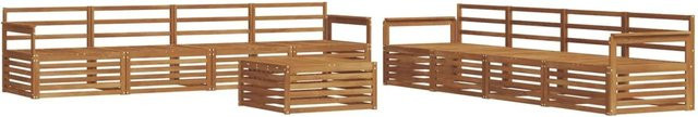 vidaXL Outdoor-Sofagarnitur 9-teilig aus Akazienholz in Braun - Bild 1