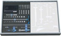 Gedore Steckschlüssel-Sortiment 1/4" im Check-Tool-Modul, 67-teilig - Bild 1