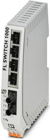 Phoenix Contact Industrial Ethernet Switch FL SWITCH 1004N-FX ST 1085179 in Grau - Bild 1
