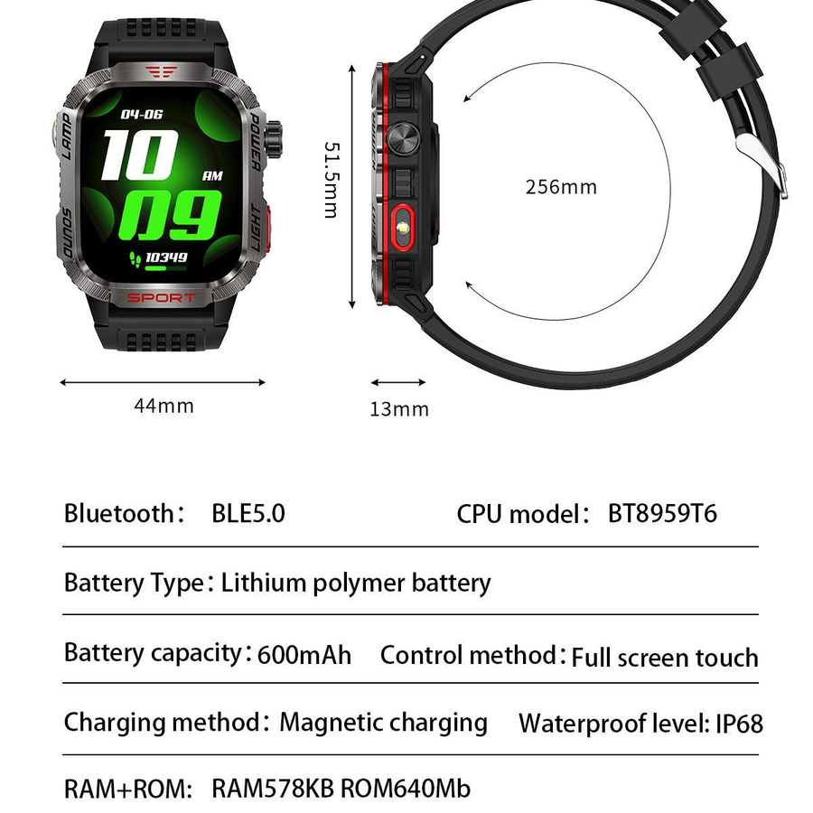 Huawei Smartwatch, Herren, Schwarz, GPS, Kompass, Wasserdicht - Bild 8