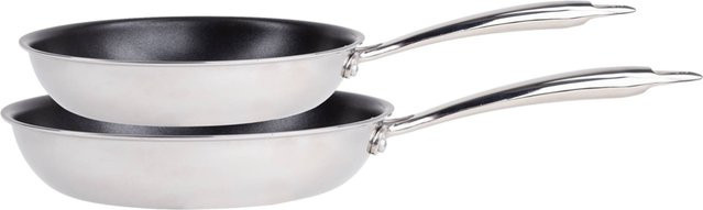 MASTERPRO Pfannenset Pure 2-teilig aus Edelstahl in Silber - Bild 1