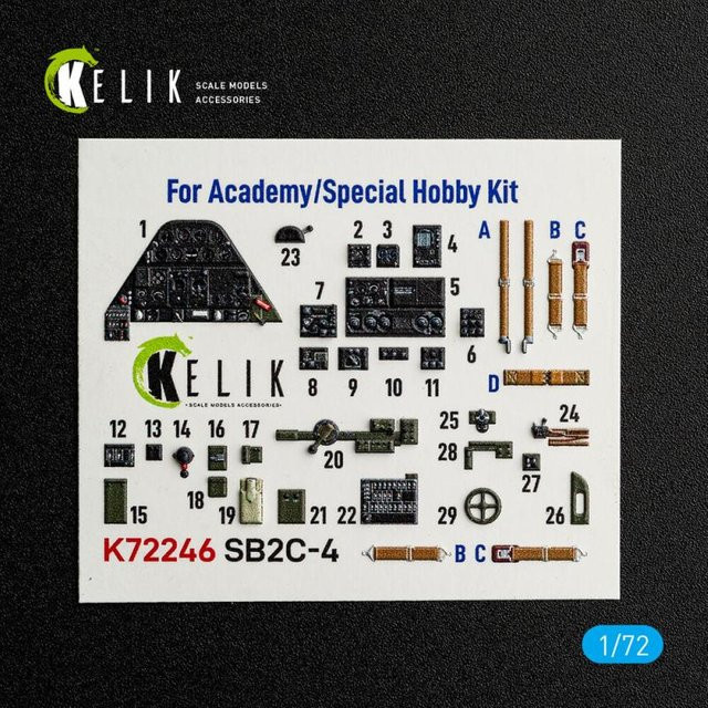 Kelik SB2C-4 Interior 3D-Decals - Bild 1