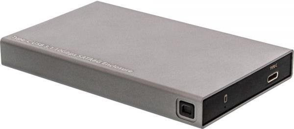 InLine 00031A SSD-Gehäuse für 2.5 Zoll Festplatten mit Serial ATA III und USB Type-C Anschluss in Grau - Bild 1