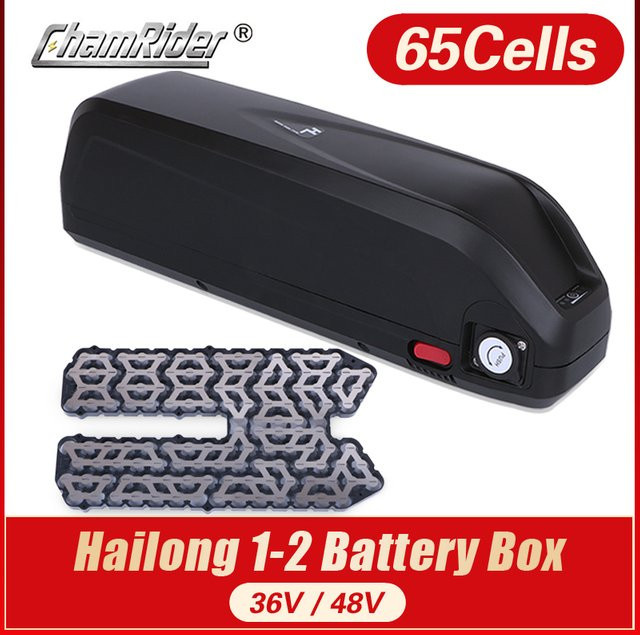 HaiLong E-Bike Batteriegehäuse mit USB-Ausgang in Schwarz, Modell SSE-077 - Bild 1