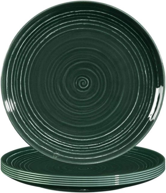 Seltmann Weiden Terra Frühstücksteller Moosgrün 6er Set Durchmesser: 22,5 cm - Bild 1