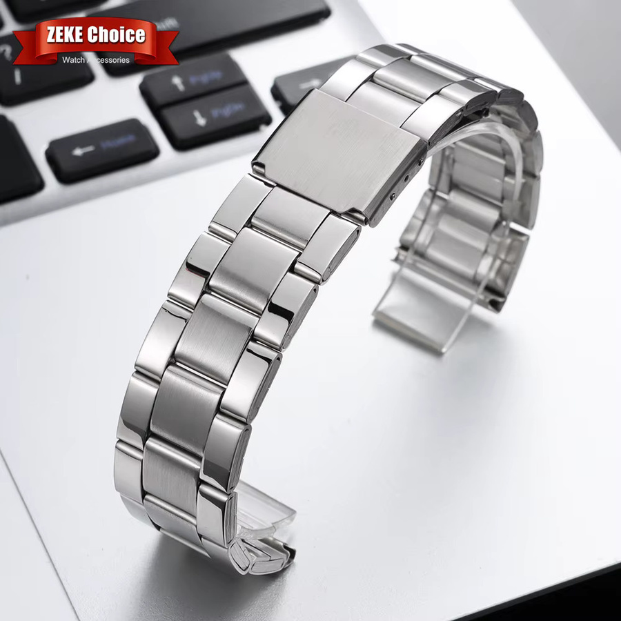 Crazyband Uhrenarmband Edelstahl, Silber, Herren - Bild 2