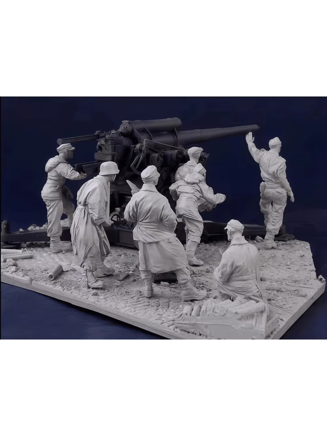 EVANOVM Gk Soldaten, 1/35 Resin-Modellbausatz, 7-teiliges Set - Bild 5