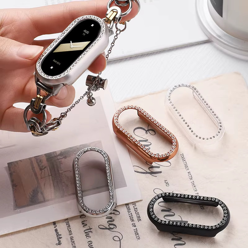 I LOVE LUO Schutzhülle für Xiaomi Mi Band 9, PC, Diamant, transparent - Bild 2