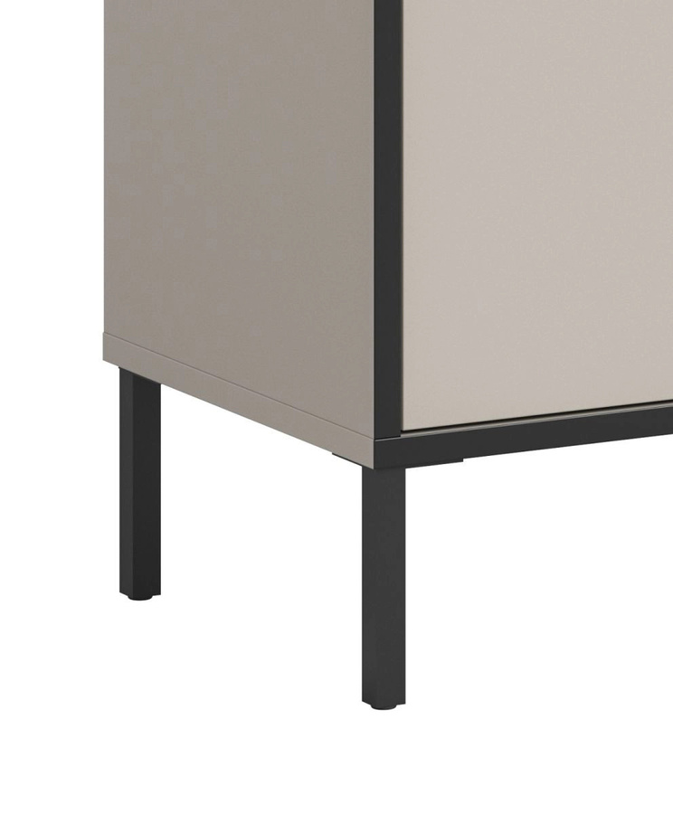 Kommode Torello von Inn.Furn in Kaschmir und Schwarz, B/H: 92 x 83 cm - Bild 4