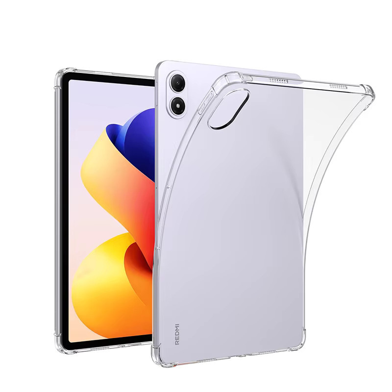 Xiaomi Redmi Pad Pro 12,1 Zoll 2025 Schutzhülle mit Airbags und Silikonrückseite, transparent - Bild 1