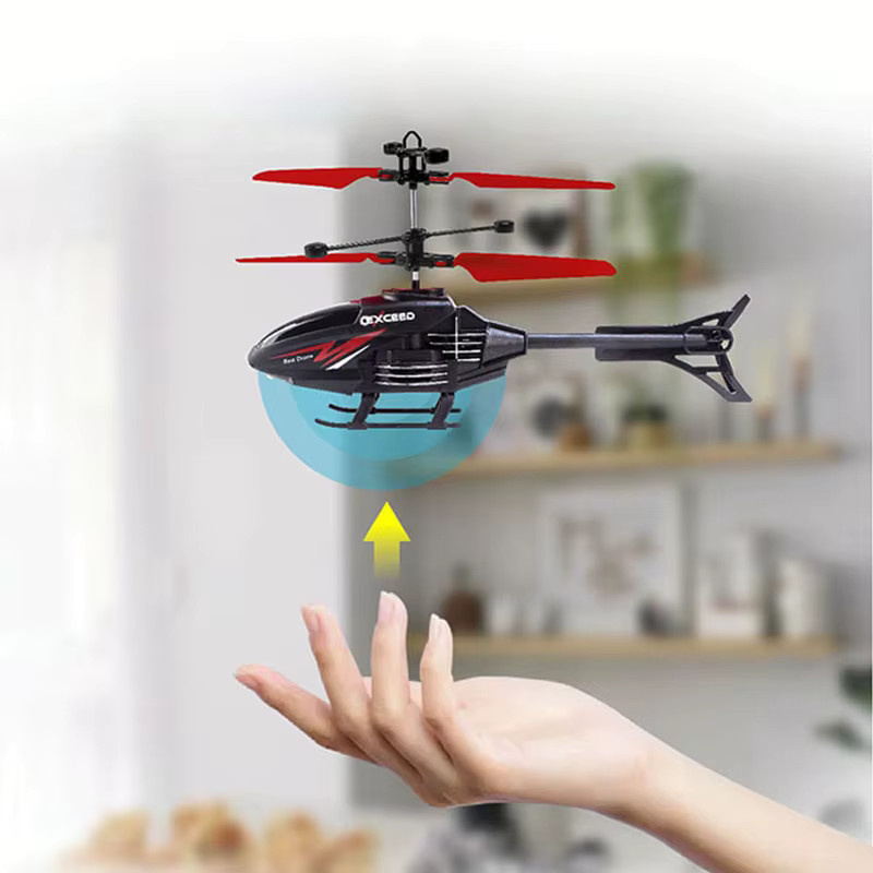 CONUSEA Rc Hubschrauber Drohne, LED, mit Fernbedienung, fallbeständig - Bild 4
