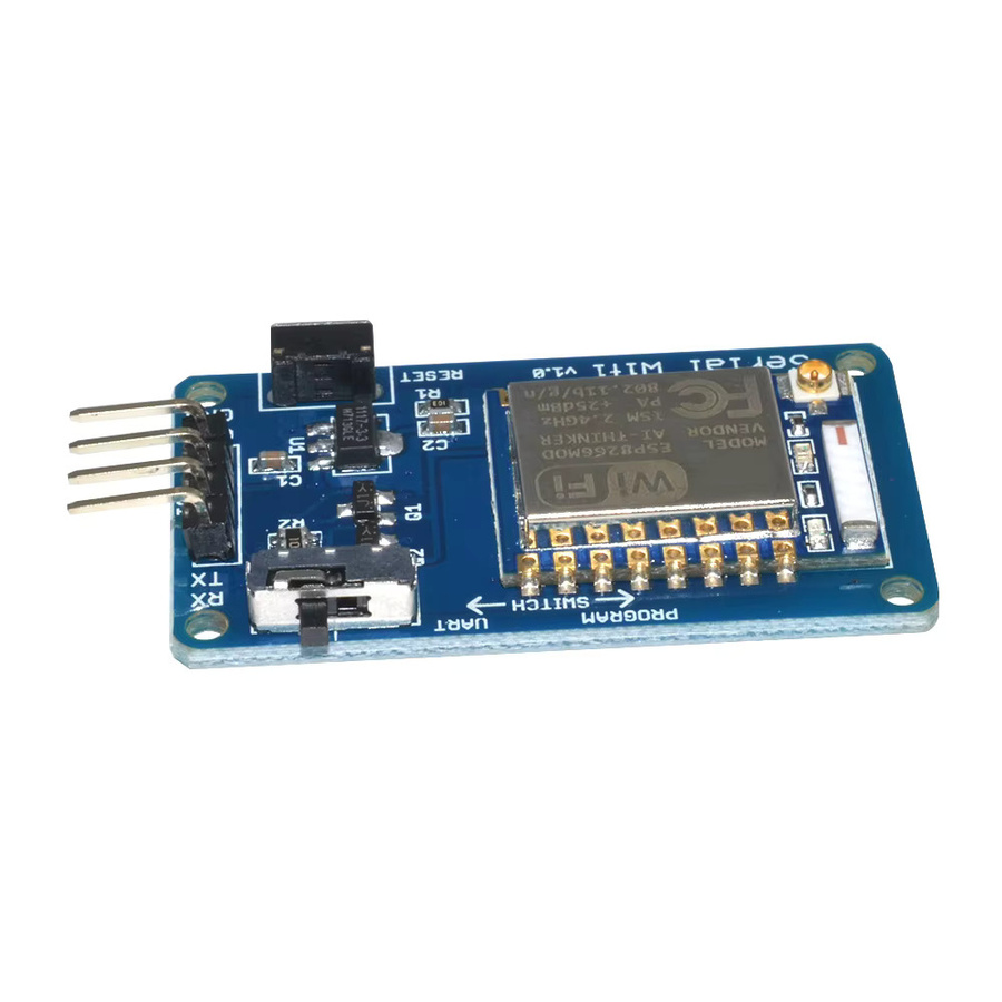 diymore ESP-07 WiFi-Modul mit eingebauter Antenne und CH340 USB zu TTL Treiber, Blau - Bild 2