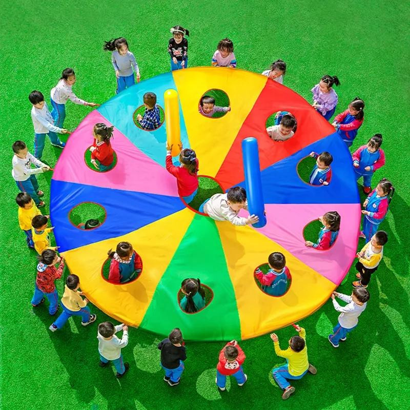 Fashnics Regenbogen-Regenschirm Kinder Mehrperson Interaktives Outdoor-Spielzeug - Bild 5