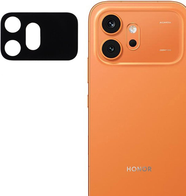 Techsuit Rückkamera-Schutzfolie aus gehärtetem Glas für Honor 600, Schwarz - Bild 1
