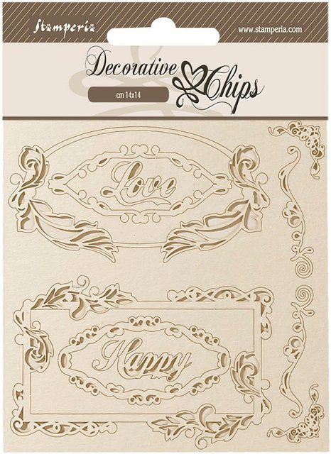 Stamperia Deko-Elemente Frames aus Papier in Beige - Bild 1