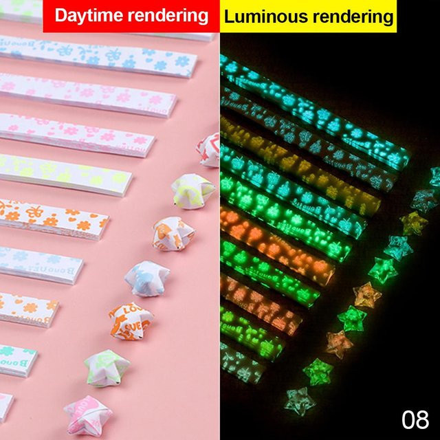 Yiran Furniture Origami-Sterne-Papier Set mit 210 Blatt in 10 Farben für DIY-Bastelarbeiten und Glücksstern-Dekoration - Bild 1