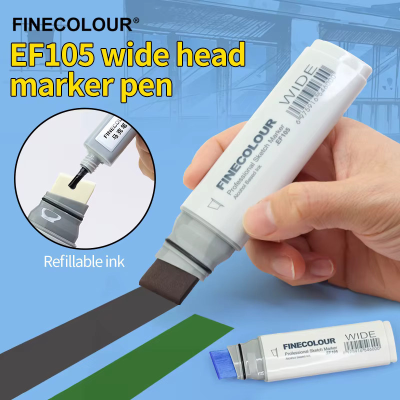 Finecolour Alkohol Marker für Kunst und Design, Breite: 20 mm, Farbe: Grün, Permanent - Bild 3