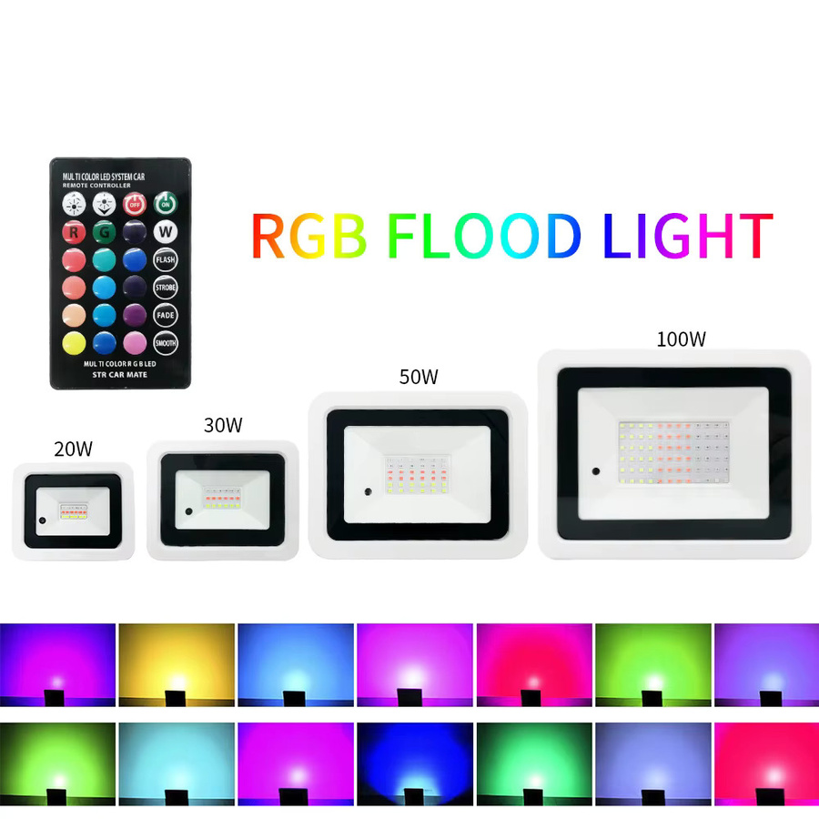 Wasserdichter RGB LED Flutlicht Scheinwerfer IP68 für Outdoor und Garten in Multicolour - Bild 2