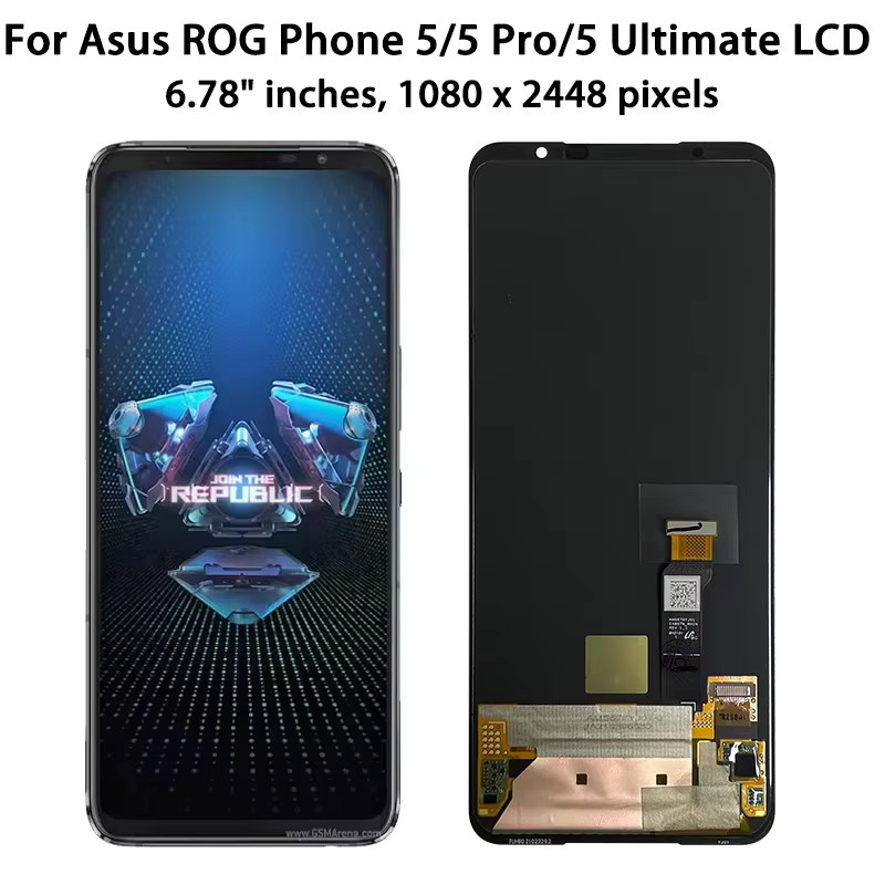 Asus ROG Series AMOLED Display mit LCD Touchscreen Digitizer Baugruppe in Schwarz für ROG Phone 1 2 3 5 5S Pro 6 6 Pro 7 7 Ultimate - Bild 4
