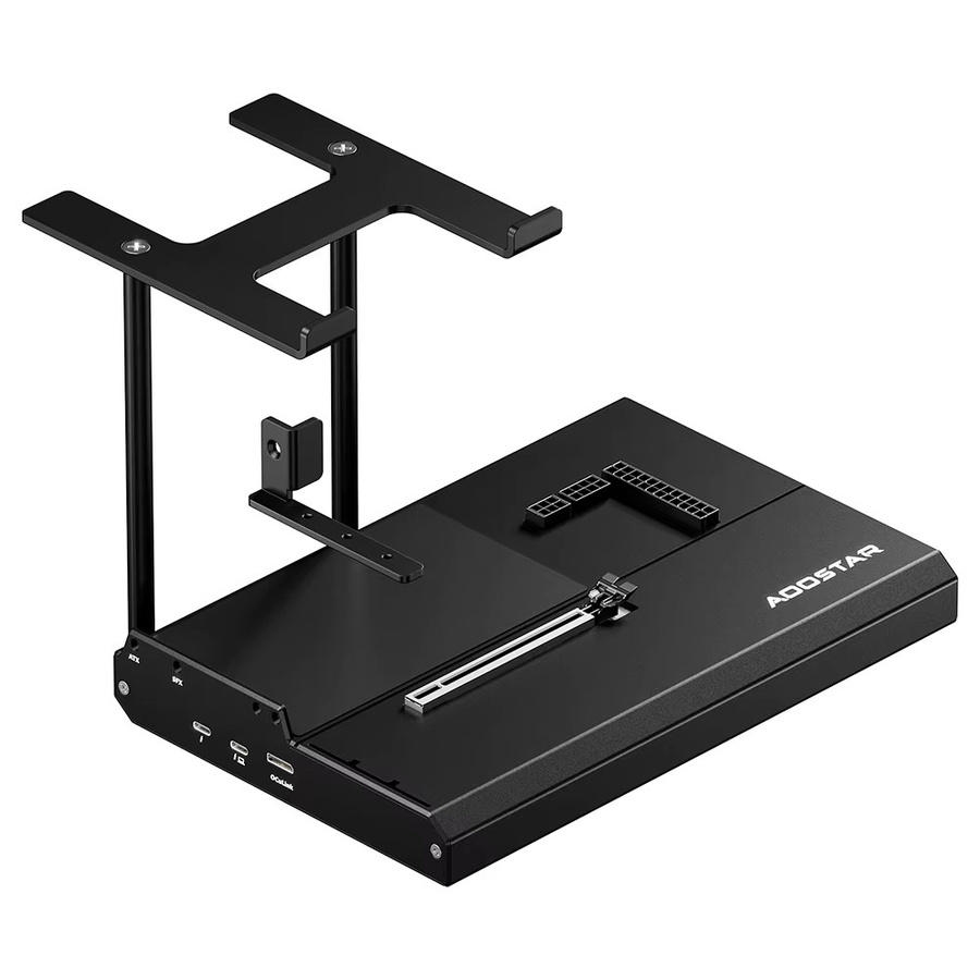 AOOSTAR EG02 EGPU-Dock in Schwarz mit Oculink PCIe 4.0 x4 und 2 Thunderbolt 5 Schnittstellen, kompatibel mit ATX und SFX Netzteilen - Bild 6