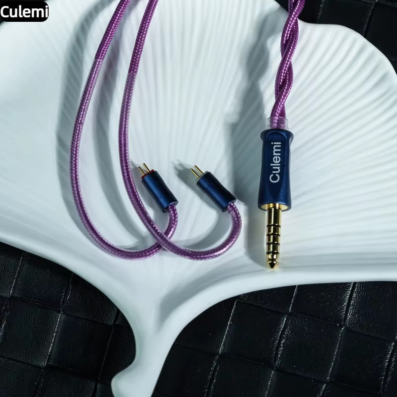Culemi-07 2-Kern Upgrade Kopfhörerkabel mit 6N OCC, Farbe: Purple, Anschlüsse: 2,5/3,5/4,4mm und MMCX/QDC/0,78 2Pin - Bild 6