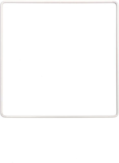 Rico Design Metallring Quadrat in Weiß, Durchmesser: 15 cm - Bild 1