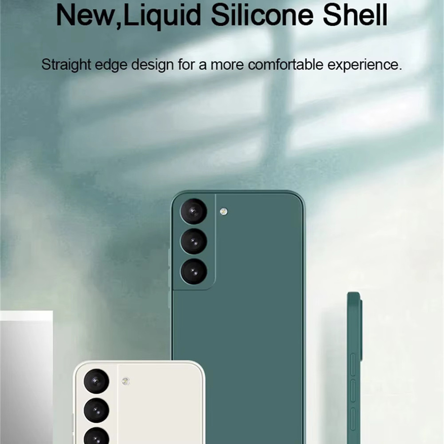 Luxus Flüssigsilikon Schutzhülle für Samsung Galaxy S25 S24 S23 S22 S21 S20 FE Plus Note 10 A52 A51 A72 A71 A41 A31 A70 A50 in Grau - Bild 2