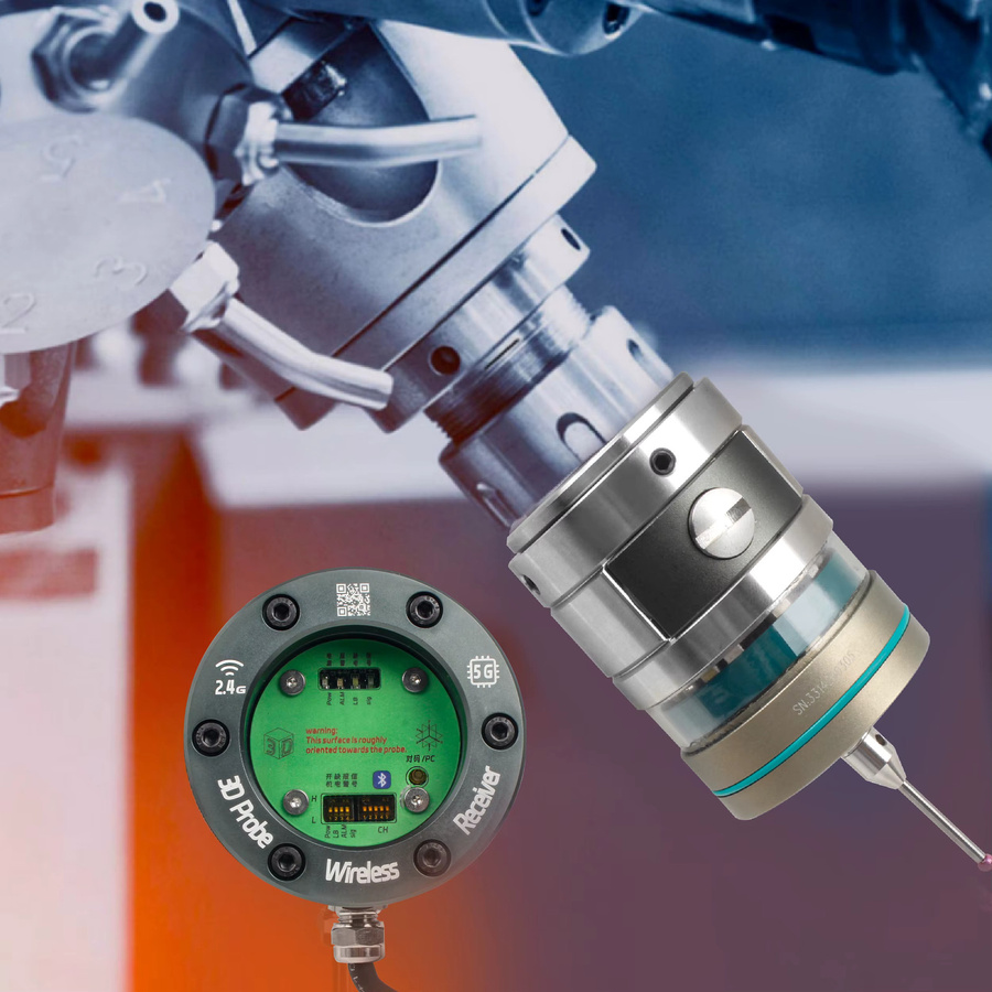 RATTMMOTOR GP-800 Kabelloser Touch-Probe CNC 3D-Kantensucher Hochpräziser Funkübertragungssensor zur Werkstückeinstellung für Fräsen - Bild 2