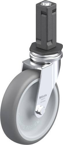 Blickle LRA-TPA 100G-EV03 Lenkrolle in Grau mit Stahl- und Kunststoffkomponenten, Rad-Durchmesser: 100 mm, Tragfähigkeit: 70 kg - Bild 1