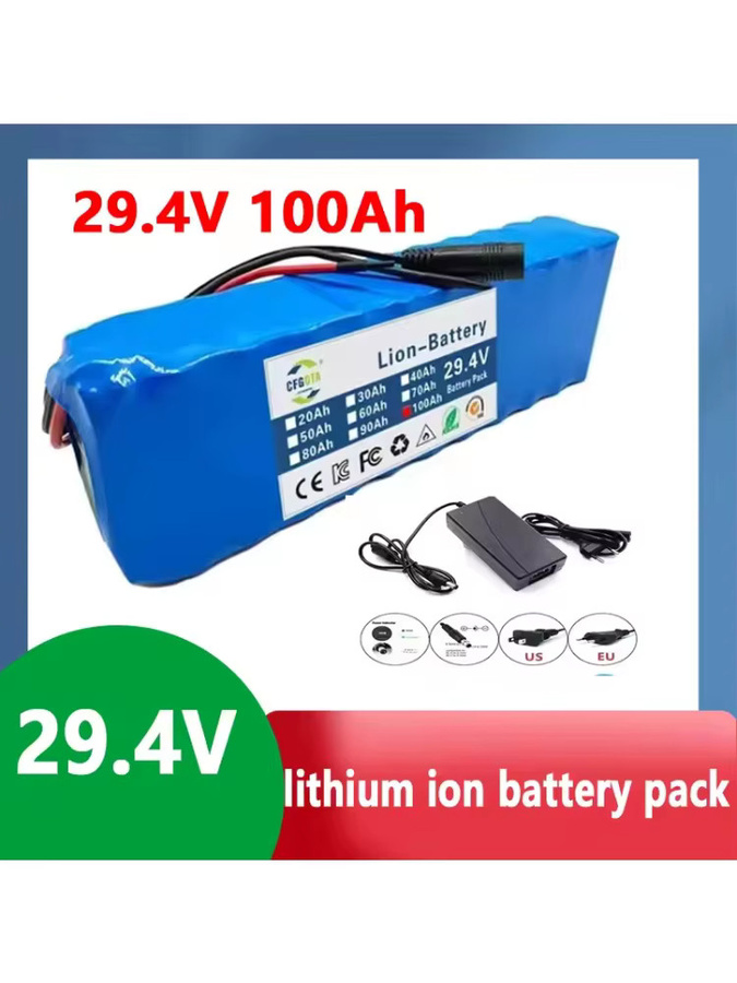 ALalito Li-Ionen-Ersatzakku für Rollstühle 24V 100Ah mit 2A-Ladegerät, Farbe: Blau - Bild 3