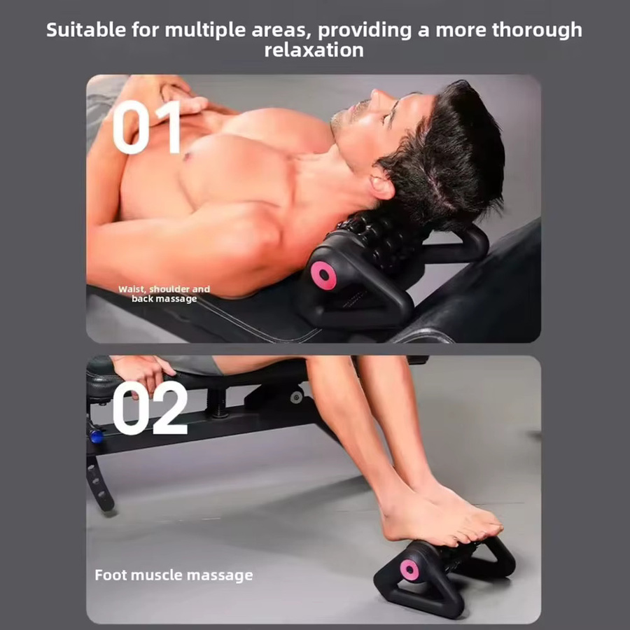 vilnason Elektrischer Massageroller, Kabellos, Pink, Black - Bild 5