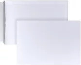 POSTHORN Versandtasche DIN C4 aus Papier, weiß, selbstklebend, B: 32,4 cm x H: 22,9 cm x T: 22,25 cm - Bild 1