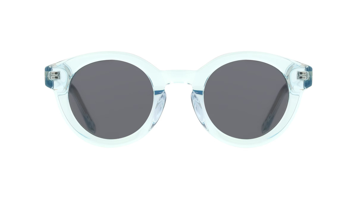Fielmann Q 083 SUN FLEX CL TANI Kinder-Sonnenbrille, Vollrand, Rund, Acetat, Blau - Bild 1