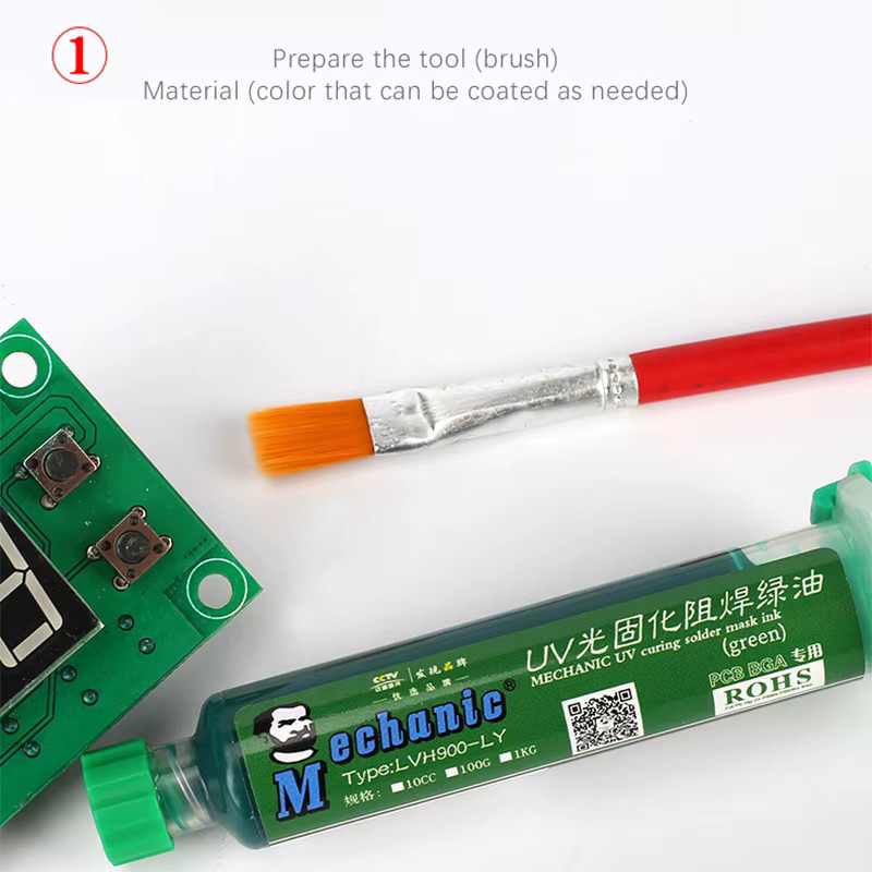 MECHANIC UV-Lichthärtung BGA PCB Lötmaske Tinte in Blau - Bild 3