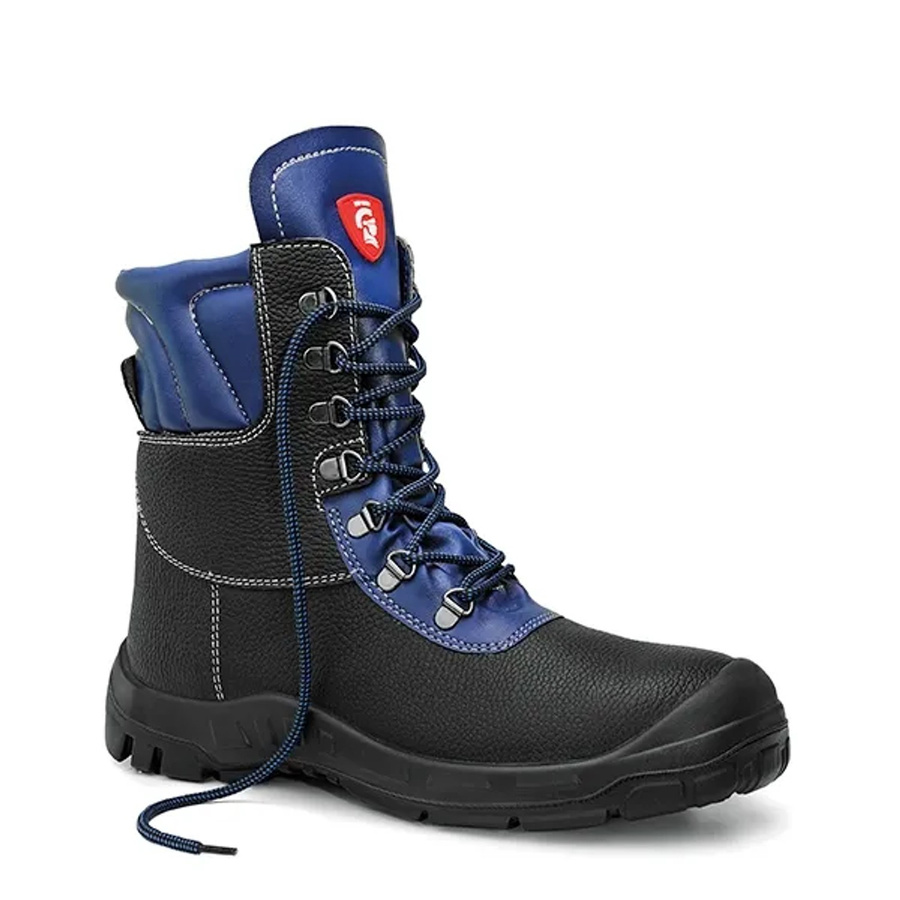 Elten Sicherheitswinterstiefel Scott S3 aus Rindleder in Blau und Schwarz, Größe 43 - Bild 2
